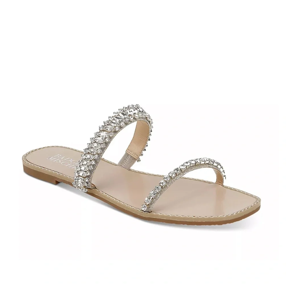 BADGLEY MISCHKA COLLECTION Thina Slide Sandal Size 9‎
